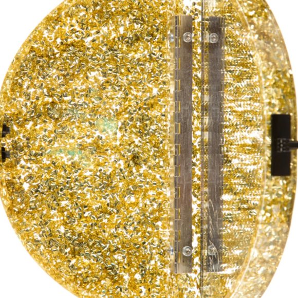 Edie Parker Gold Acrylic Half Moon Clutch - Picture 2 of 6